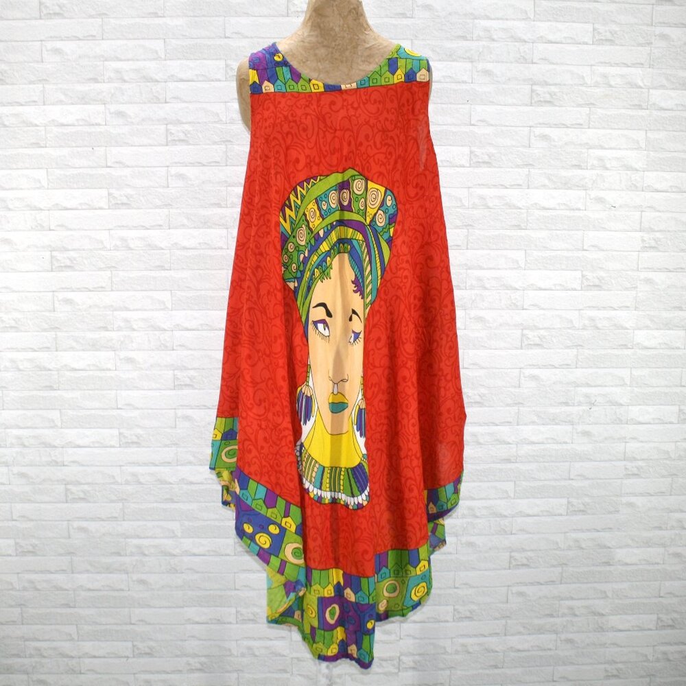 Dress Swim Cover-up Kimono Caftan Resort Fashionista Woman Orange One Size